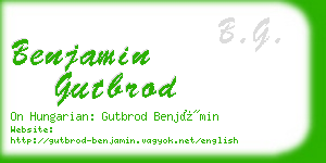 benjamin gutbrod business card